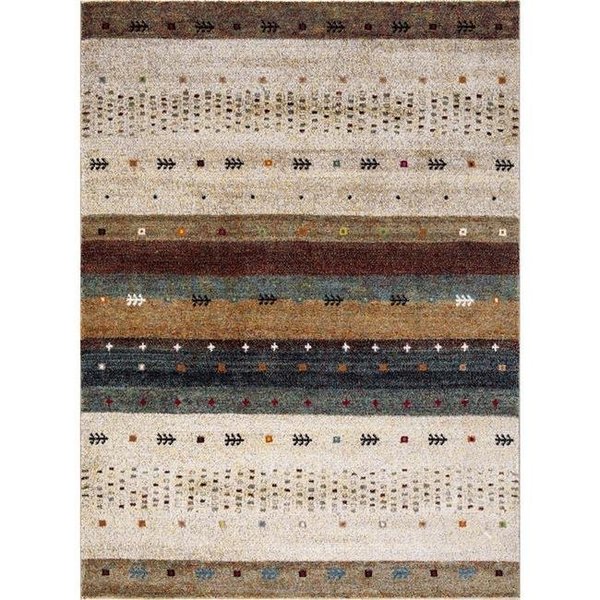 Concord Global Trading Concord Global 74516 6 ft. 7 in. x 9 ft. 3 in. Diamond Gabbeh - Beige 74516
